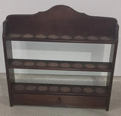 VTG 1992 Lenox Spice Garden 24Jar Complete Set W/ Original Cherry Wood Wall Rack